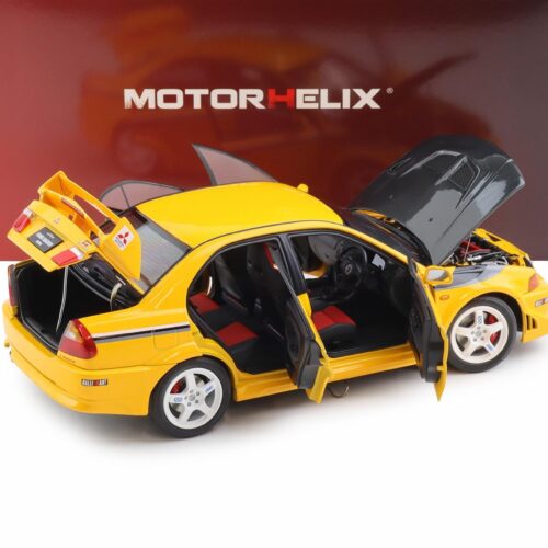 1:18 Motorhelix Mitsubishi Lancer Evolution VI GSR TME Customized yellow/ Carbon roof