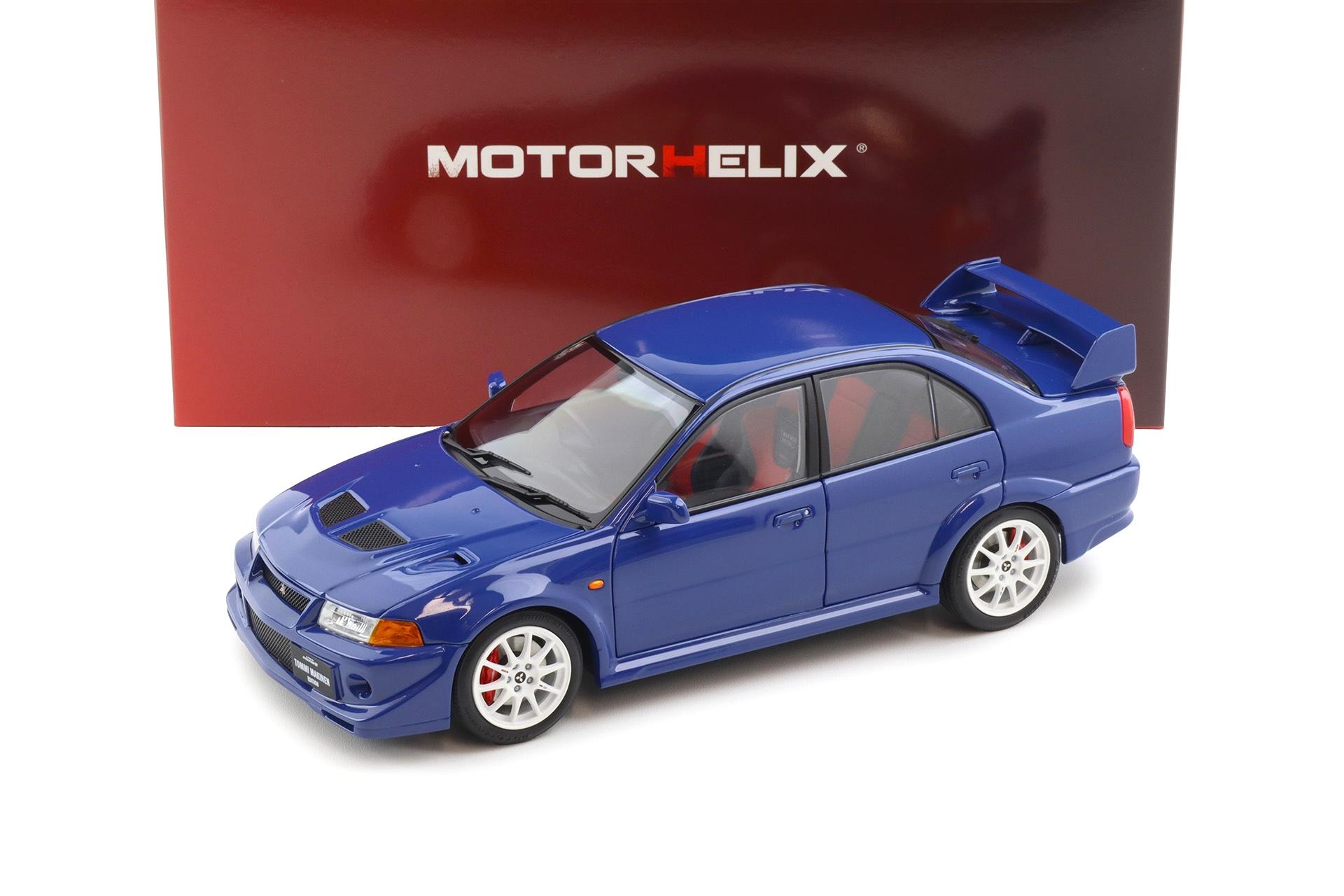 1:18 Motorhelix Mitsubishi Lancer Evolution VI GSR TME Canal blue