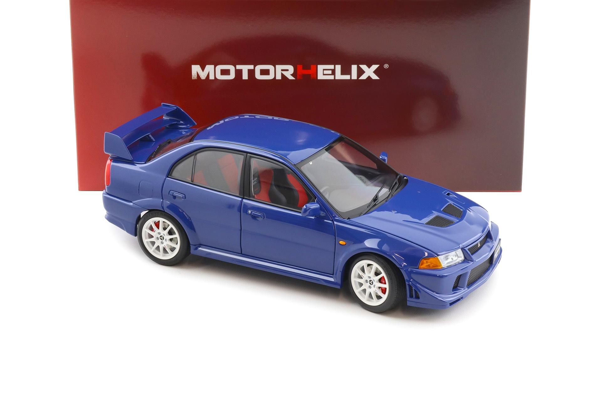 1:18 Motorhelix Mitsubishi Lancer Evolution VI GSR TME Canal blue