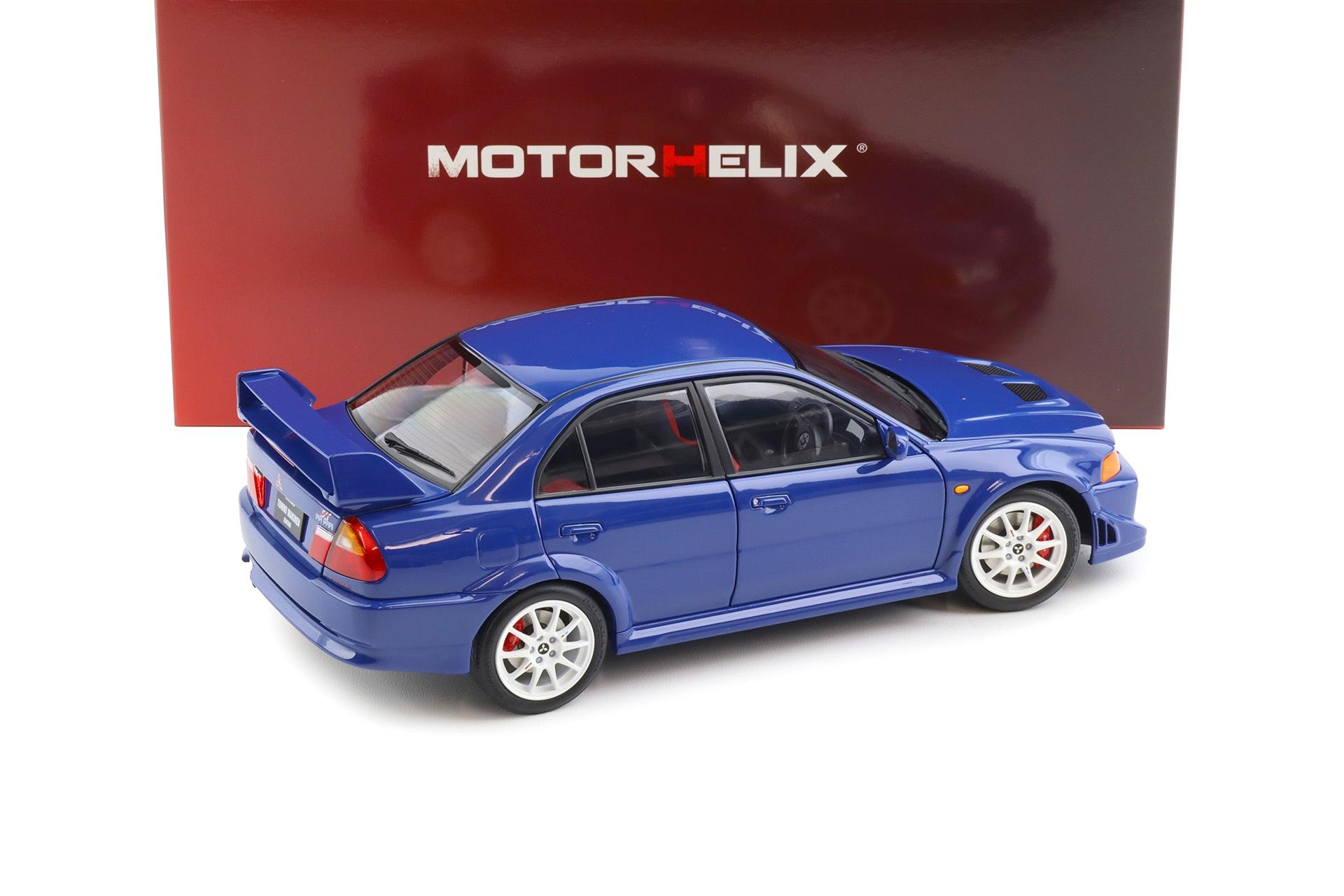 1:18 Motorhelix Mitsubishi Lancer Evolution VI GSR TME Canal blue