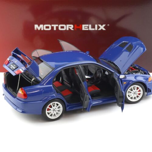 1:18 Motorhelix Mitsubishi Lancer Evolution VI GSR TME Canal blue