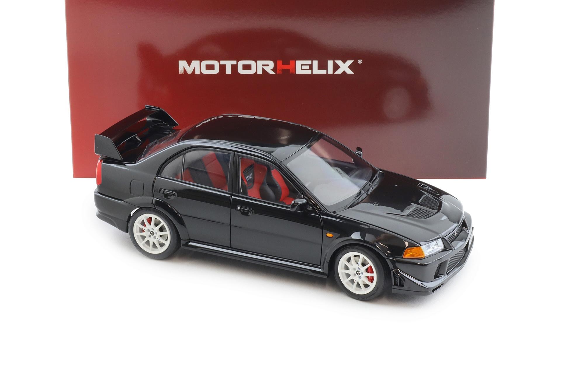 1:18 Motorhelix Mitsubishi Lancer Evolution VI GSR TME Pyrenees black