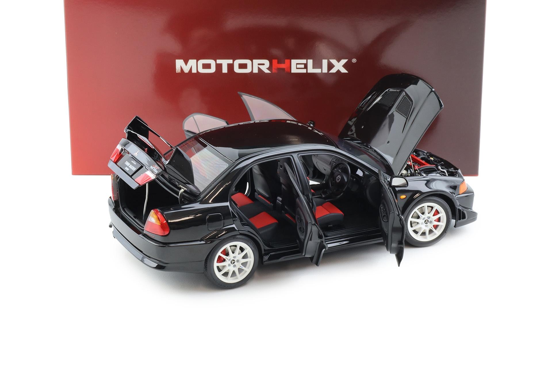 1:18 Motorhelix Mitsubishi Lancer Evolution VI GSR TME Pyrenees black