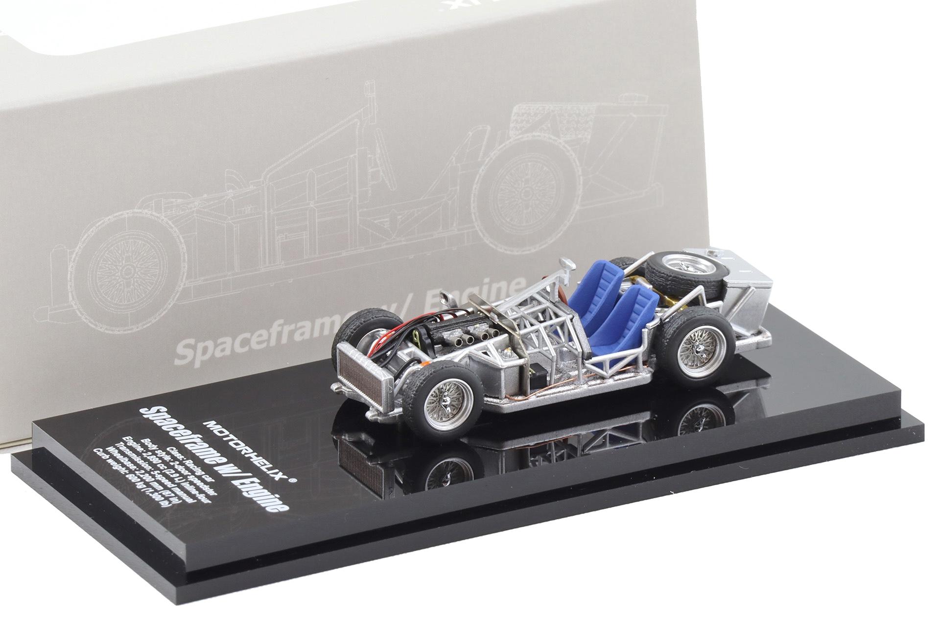 1:64 Motorhelix High-End Spaceframe with Engine Birdcage silver