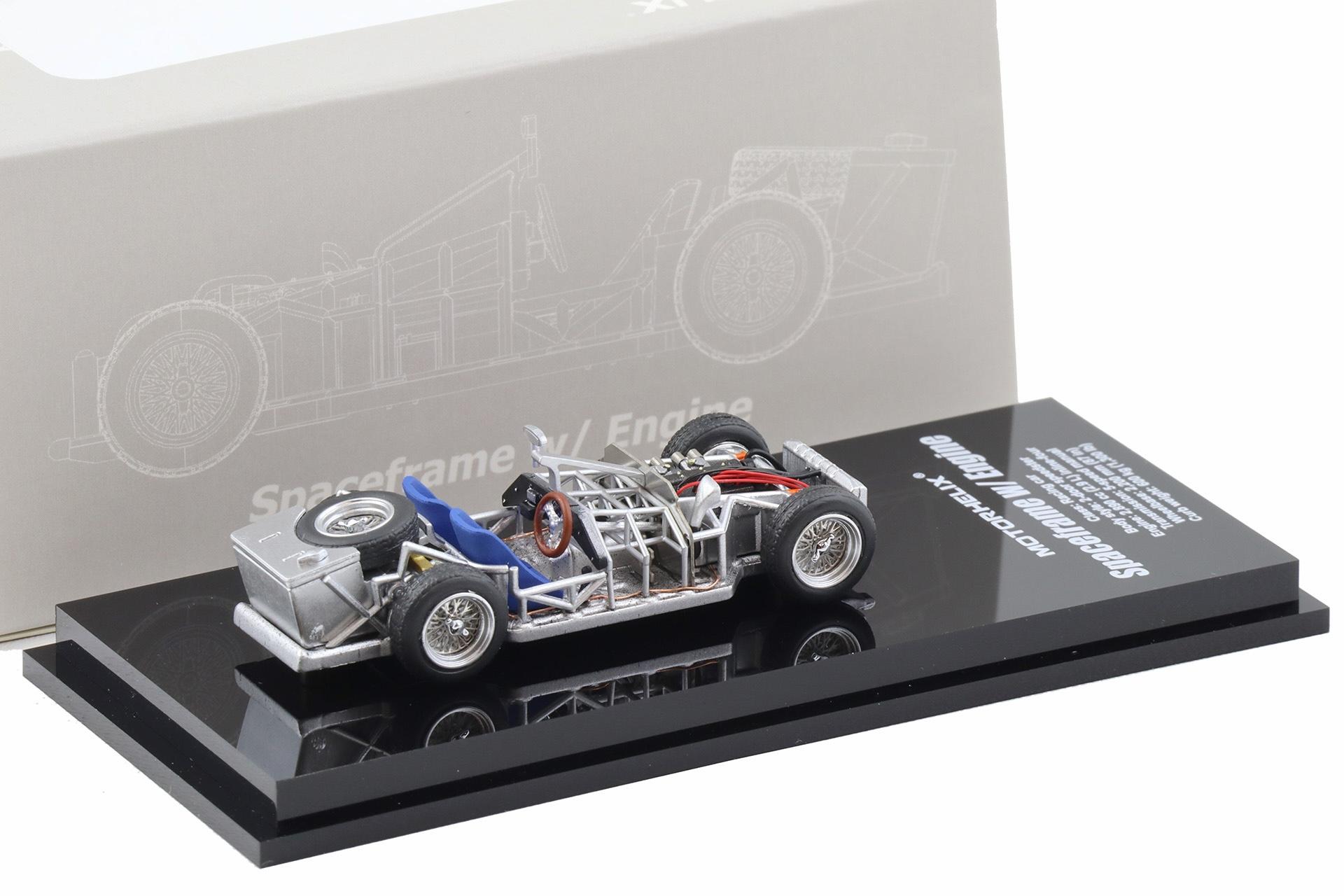 1:64 Motorhelix High-End Spaceframe with Engine Birdcage silver
