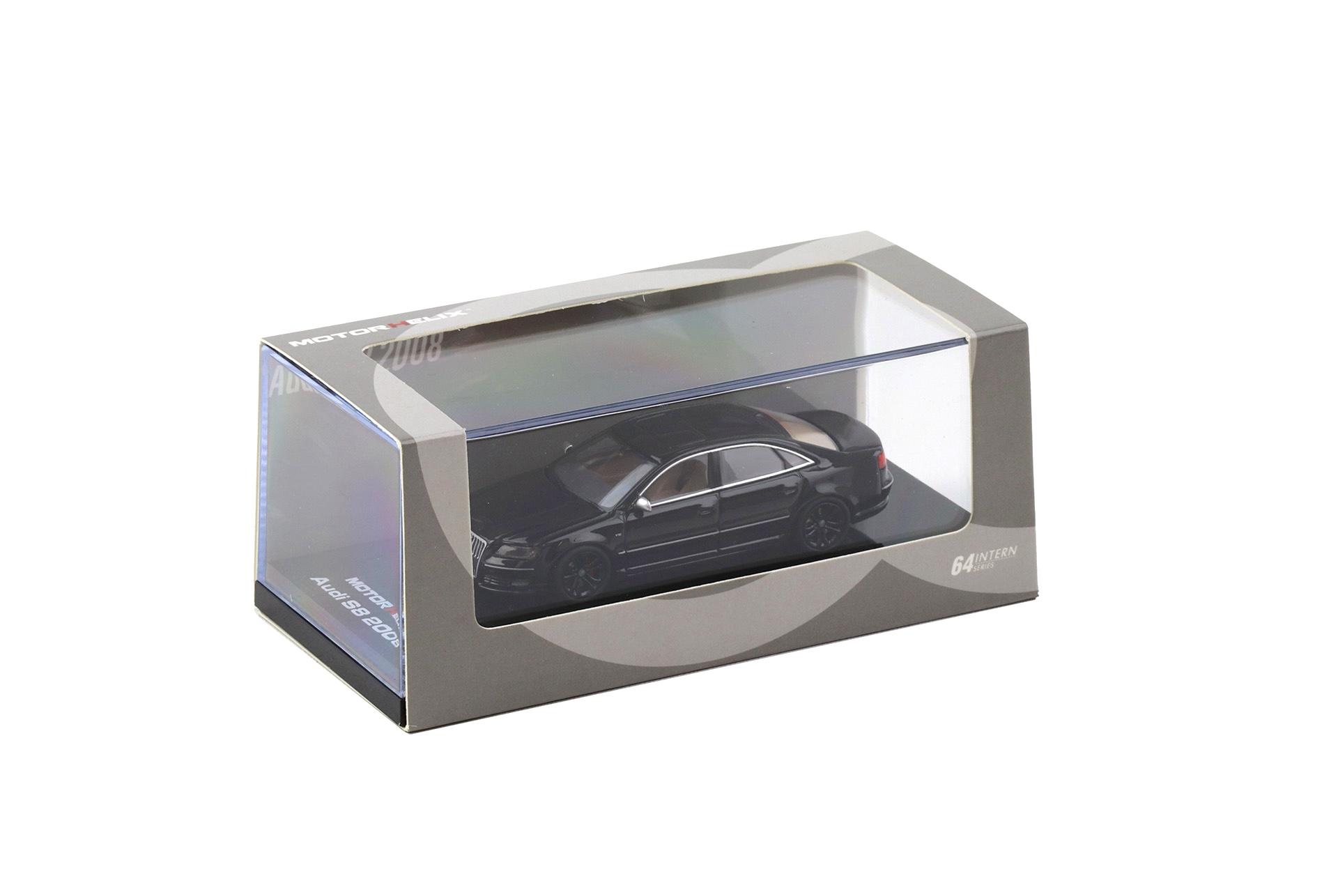 1:64 Motorhelix Audi S8 Limousine D3 All black 2008