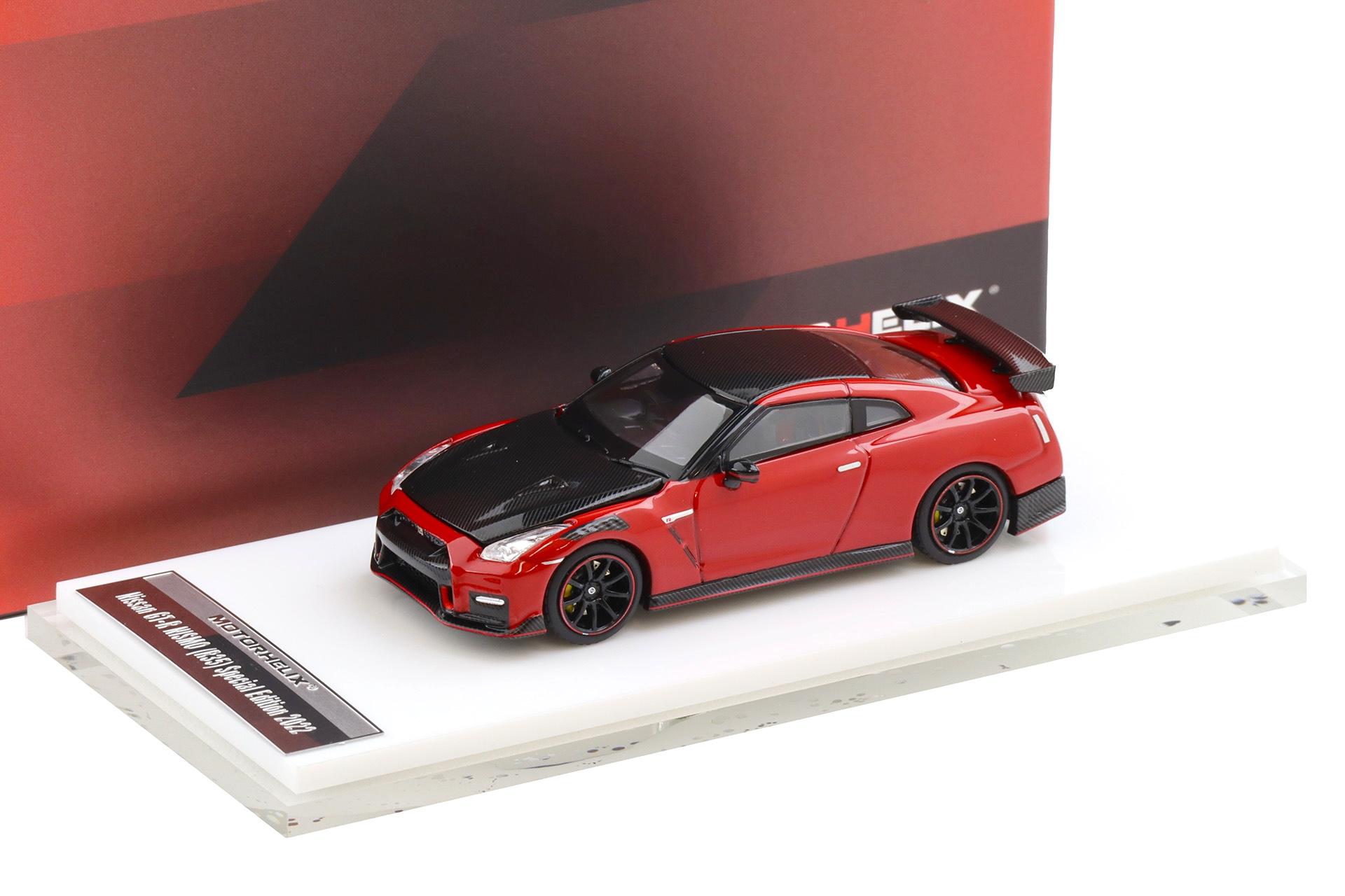 1:64 Motorhelix Nissan GT-R Nismo (R35) Special Edition 2022 Vibrant red