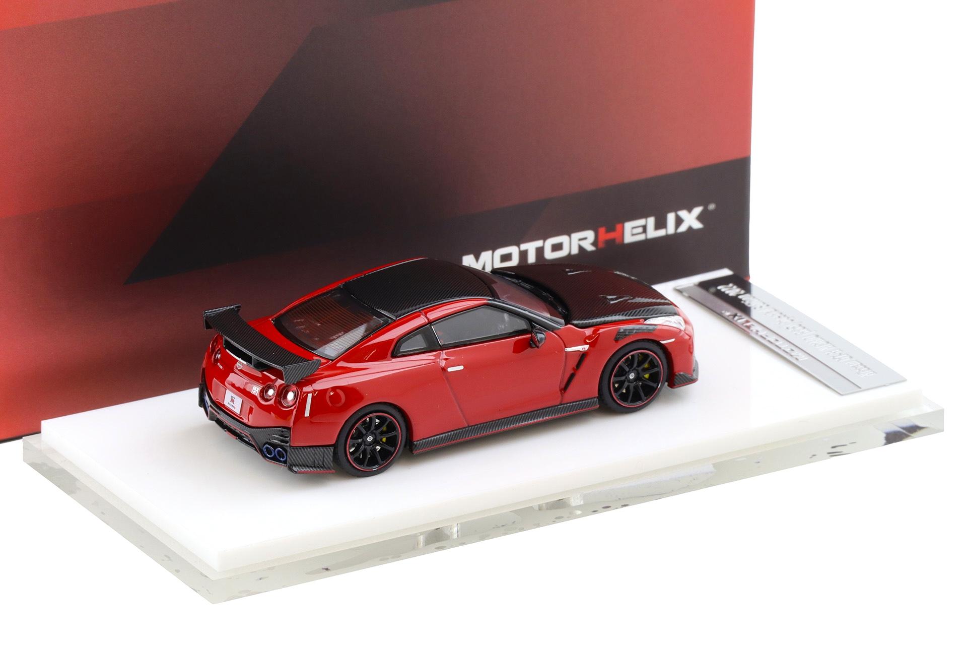 1:64 Motorhelix Nissan GT-R Nismo (R35) Special Edition 2022 Vibrant red