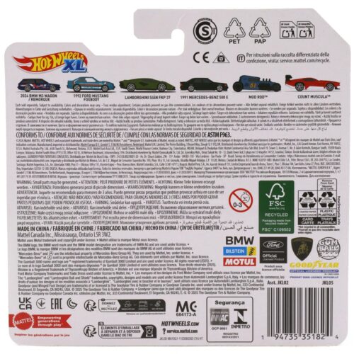 1:43 Hot Wheels XL 2026 JKL05 Ford Mustang Foxbody 1992 blue metallic