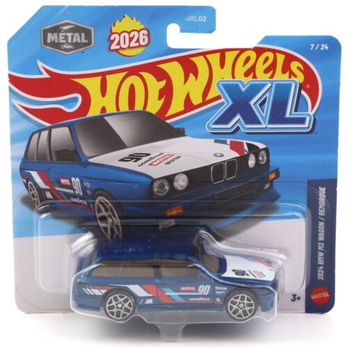 1:43 Hot Wheels XL 2026 JKL04 BMW M3 E30 Wagon 2024 blue metallic