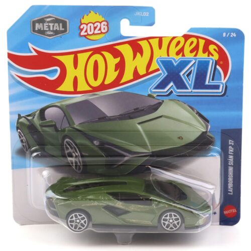 1:43 Hot Wheels XL 2026 JKL07 Lamborghini Sian FKP37 green metallic