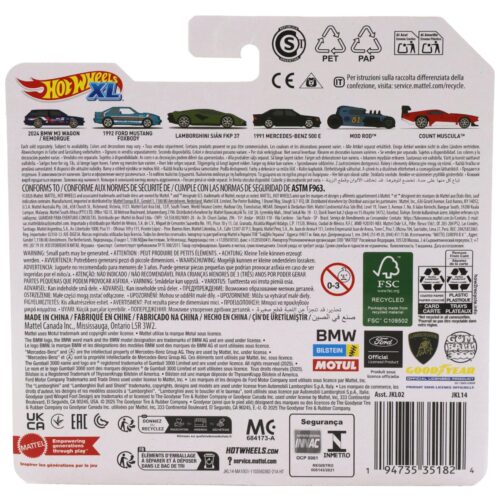 1:43 Hot Wheels XL 2026 JKL14 Count Muscula red/ black stripes