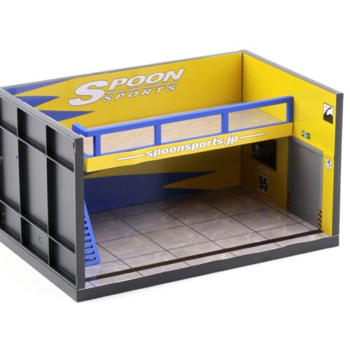 1:64 Motorhelix Diorama Theme Garage Workshop SPOON yellow/ blue M90213