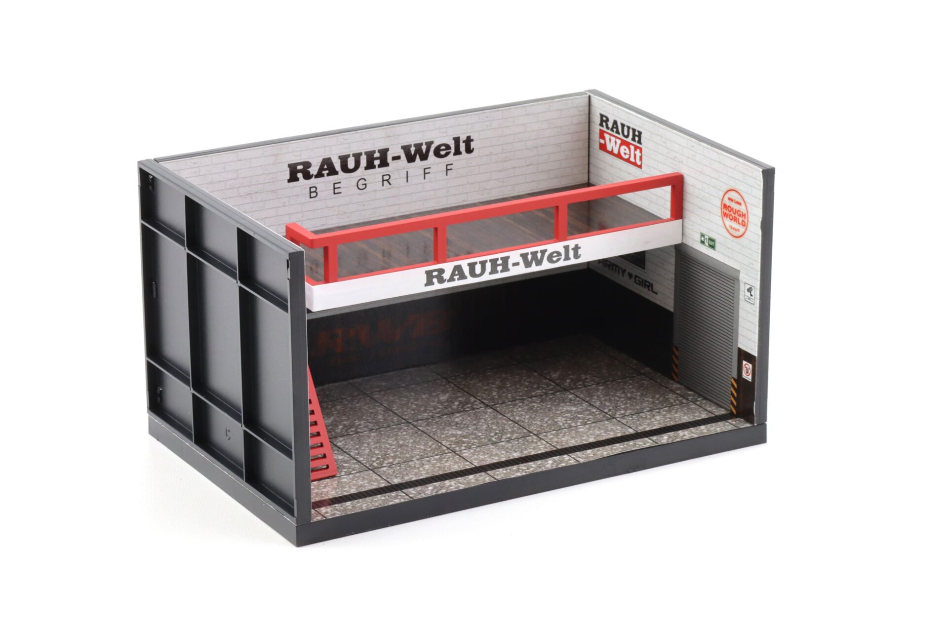 1:64 Motorhelix Diorama Theme Garage Workshop RWB RAUH-Welt white M90220