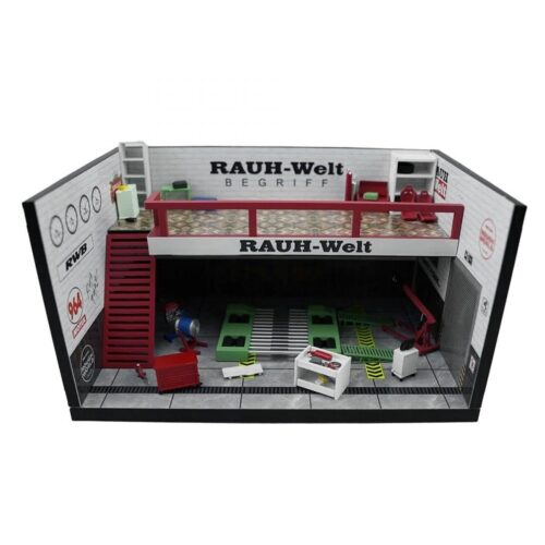 1:64 Motorhelix Diorama Theme Garage Workshop RWB RAUH-Welt white M90220