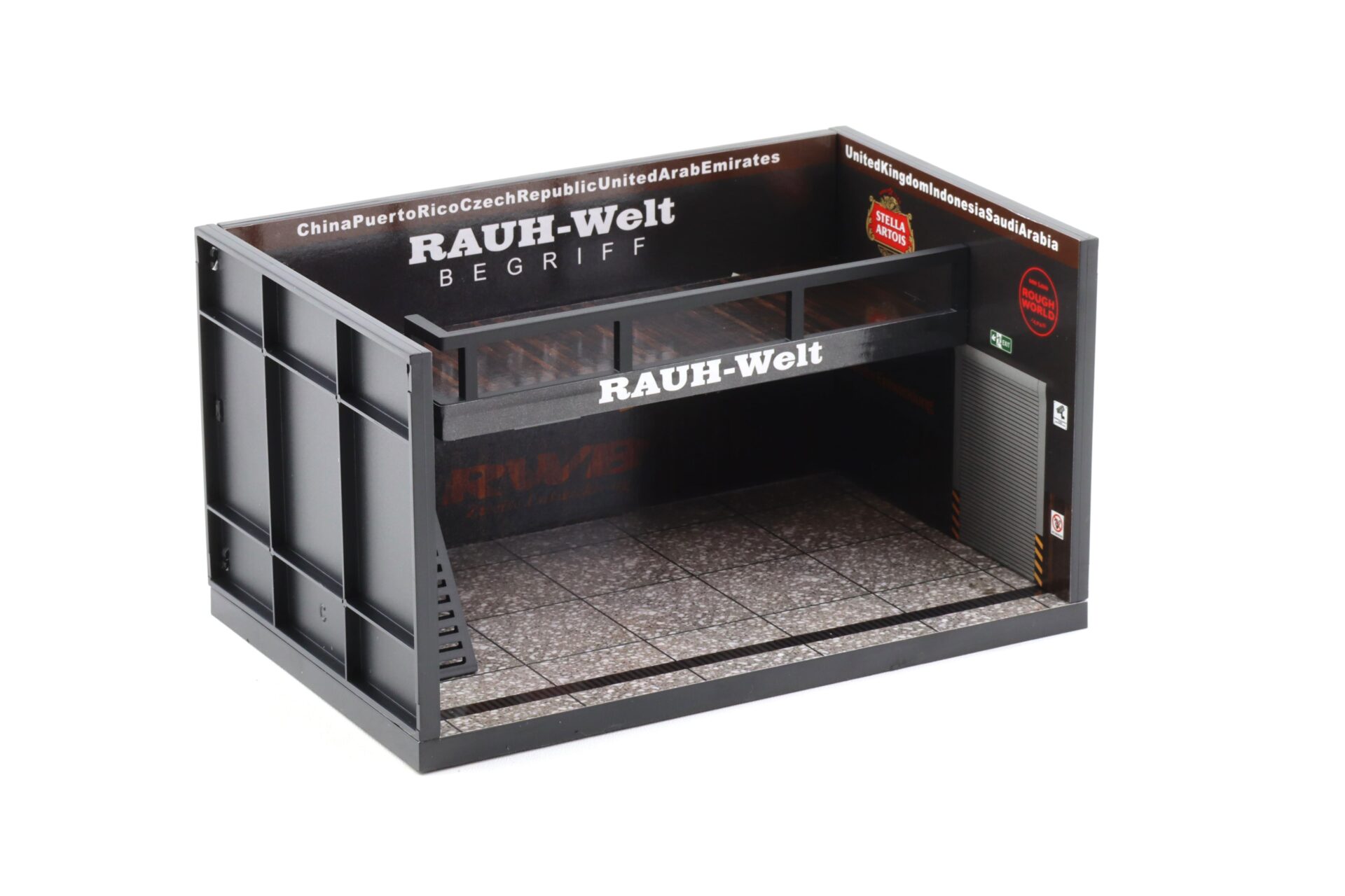 1:64 Motorhelix Diorama Theme Garage Workshop RWB RAUH-Welt black M90221