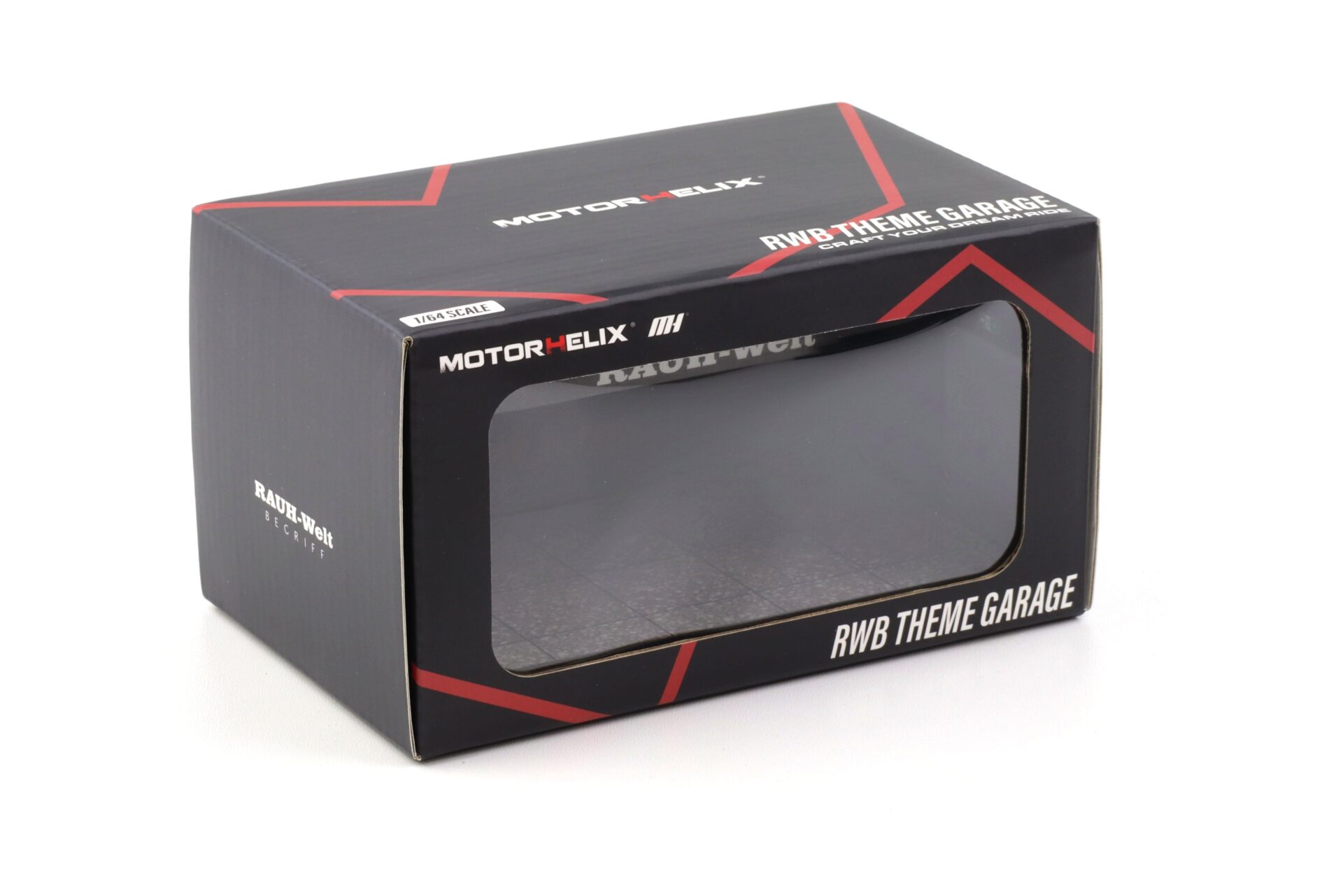 1:64 Motorhelix Diorama Theme Garage Workshop RWB RAUH-Welt black M90221