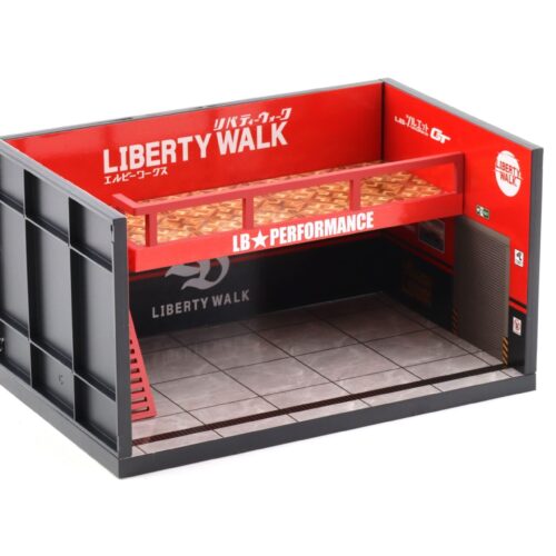 1:64 Motorhelix Diorama Theme Garage Workshop Liberty Walk LB Performance red M90218