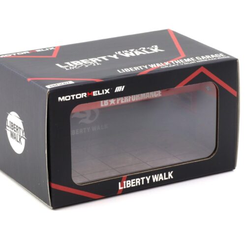 1:64 Motorhelix Diorama Theme Garage Workshop Liberty Walk LB Performance red M90218