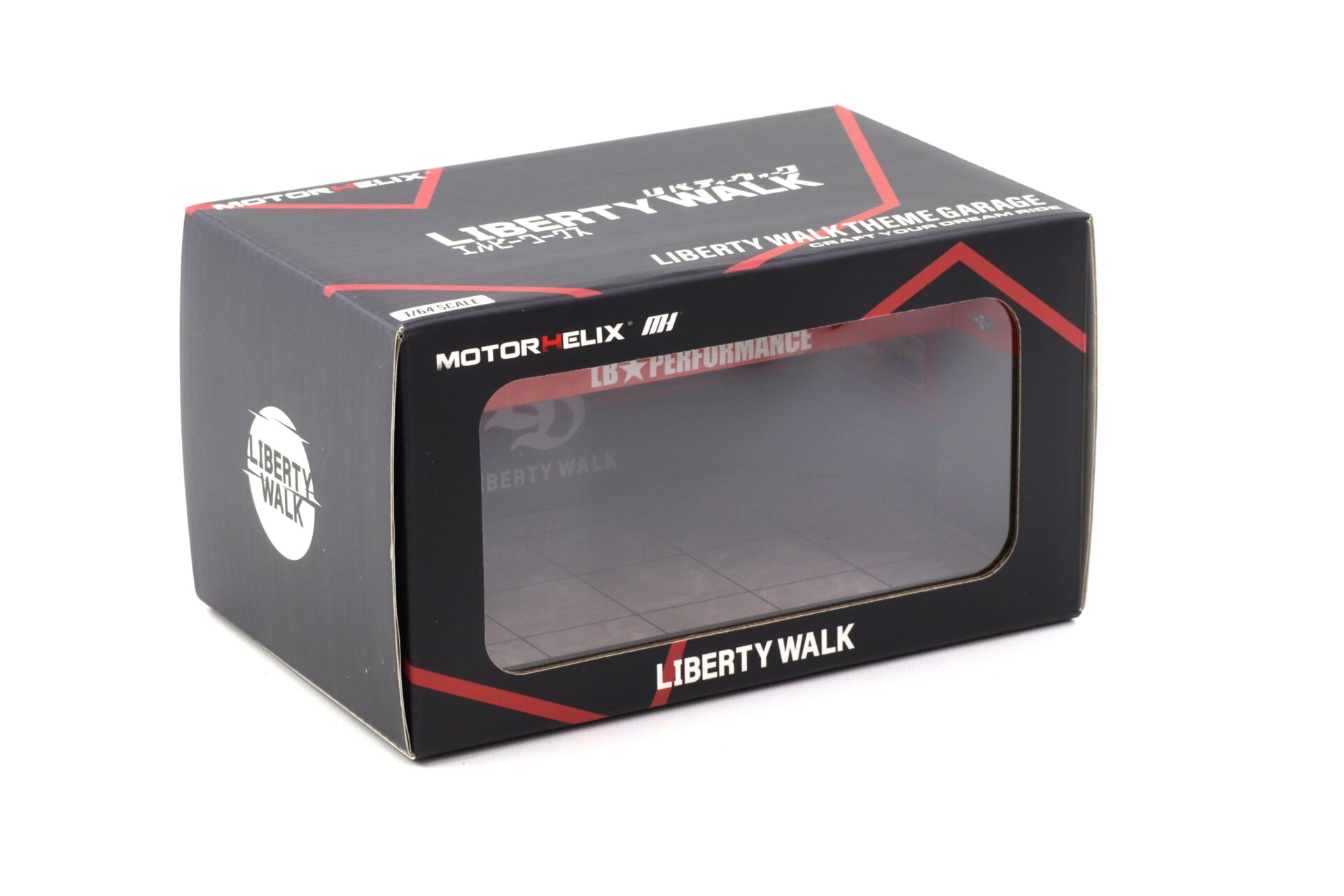 1:64 Motorhelix Diorama Theme Garage Workshop Liberty Walk LB Performance red M90218