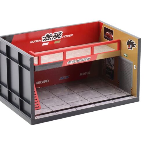 1:64 Motorhelix Diorama Theme Garage Workshop MUGEN red M90214