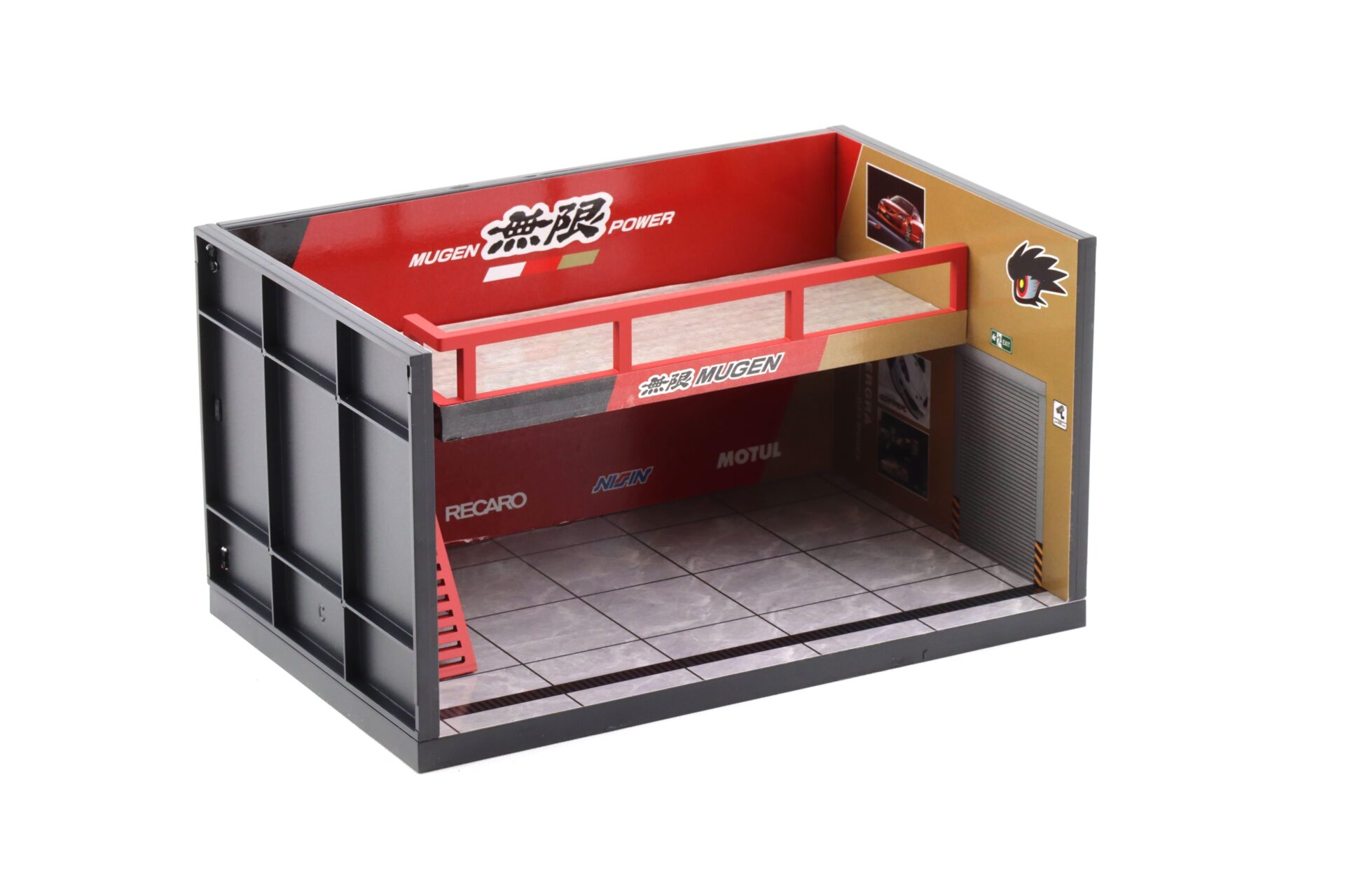 1:64 Motorhelix Diorama Theme Garage Workshop MUGEN red M90214