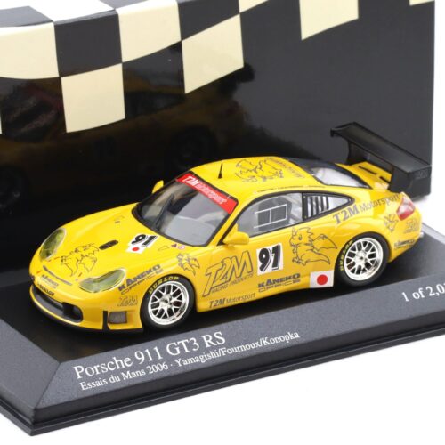1:43 Minichamps Porsche 911 996 GT3 RS Essais du Mans 2006 #91 Z2M Yamagishi