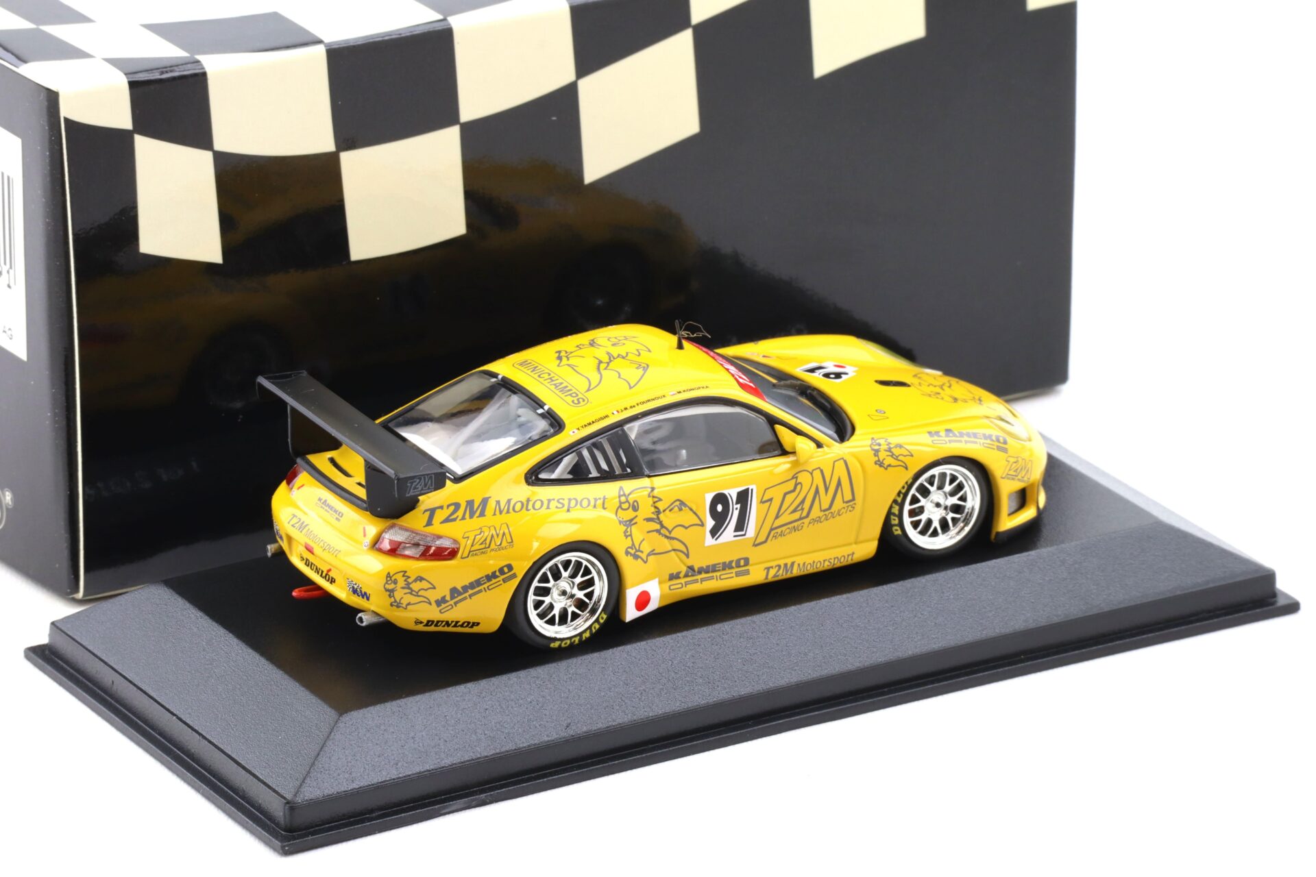 1:43 Minichamps Porsche 911 996 GT3 RS Essais du Mans 2006 #91 Z2M Yamagishi