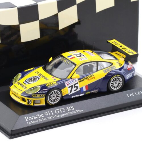 1:43 Minichamps Porsche 911 996 GT3 RS Le Mans 24h 2003 #75 Neugarten/ Smith