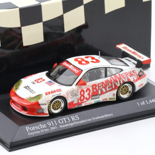 1:43 Minichamps Porsche 911 996 GT3 RS Daytona 24h 2003 #83 Standridge/ Steranka