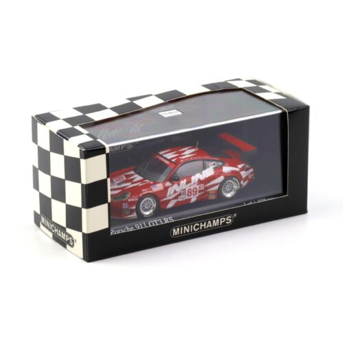 1:43 Minichamps Porsche 911 996 GT3 RS ALMS Petit LM 2003 #89 Frisselle/ Negri