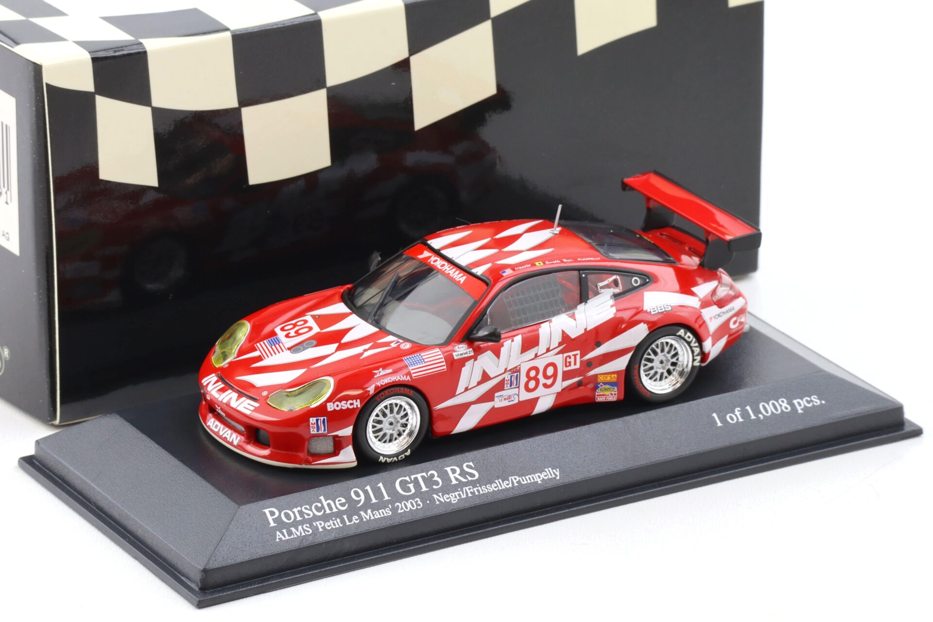 ID 114314 orig.jpg 1:43 Minichamps Porsche 911 996 GT3 RS ALMS Petit LM 2003 #89 Frisselle/ Negri