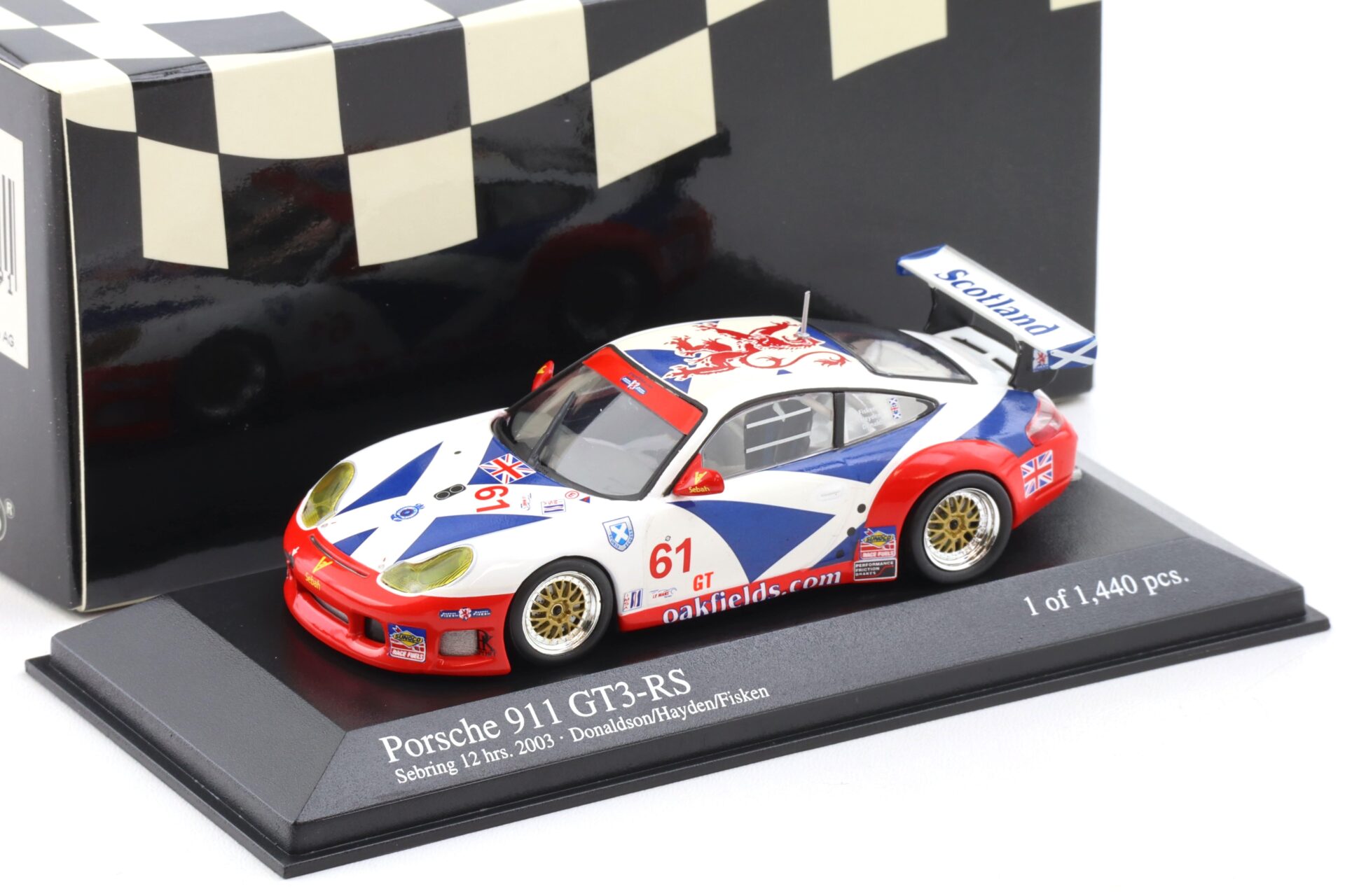 ID 114321 orig.jpg 1:43 Minichamps Porsche 911 996 GT3 RS Sebring 12h 2003 #61 Fisken/ Hayden