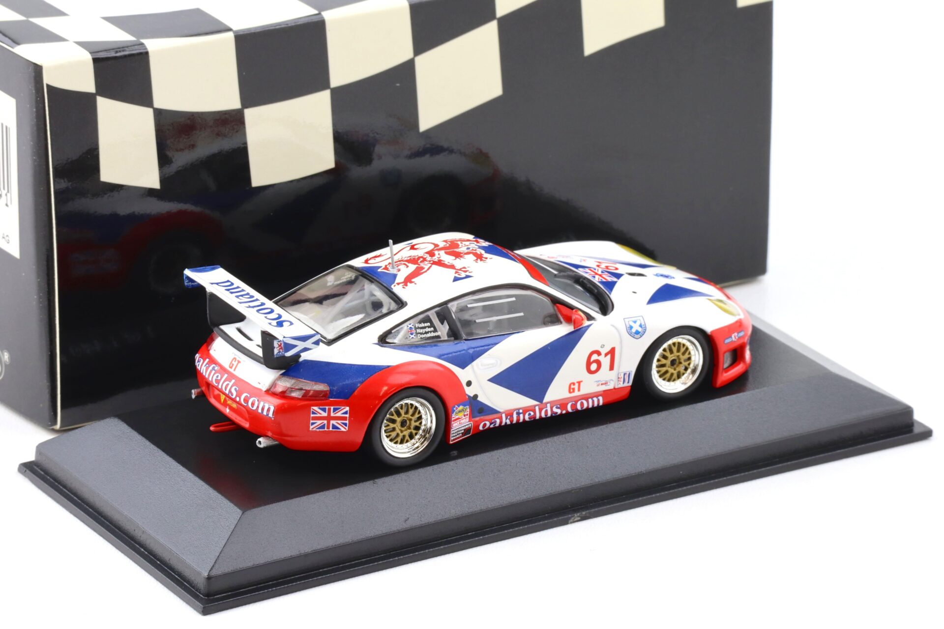 1:43 Minichamps Porsche 911 996 GT3 RS Sebring 12h 2003 #61 Fisken/ Hayden