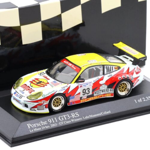 1:43 Minichamps Porsche 911 996 GT3 RS Le Mans 24h 2003 GT Class Winners #93