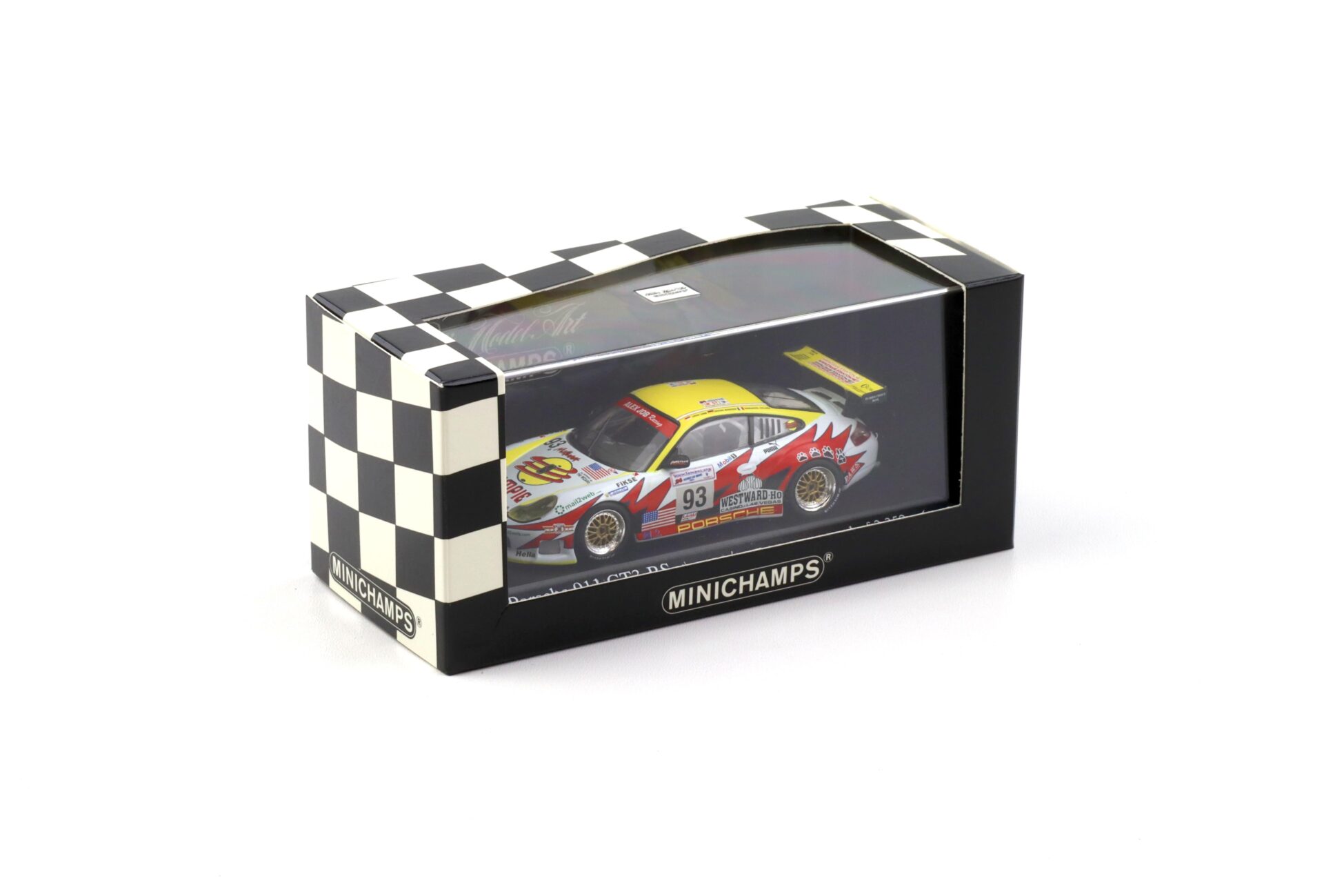 1:43 Minichamps Porsche 911 996 GT3 RS Le Mans 24h 2003 GT Class Winners #93