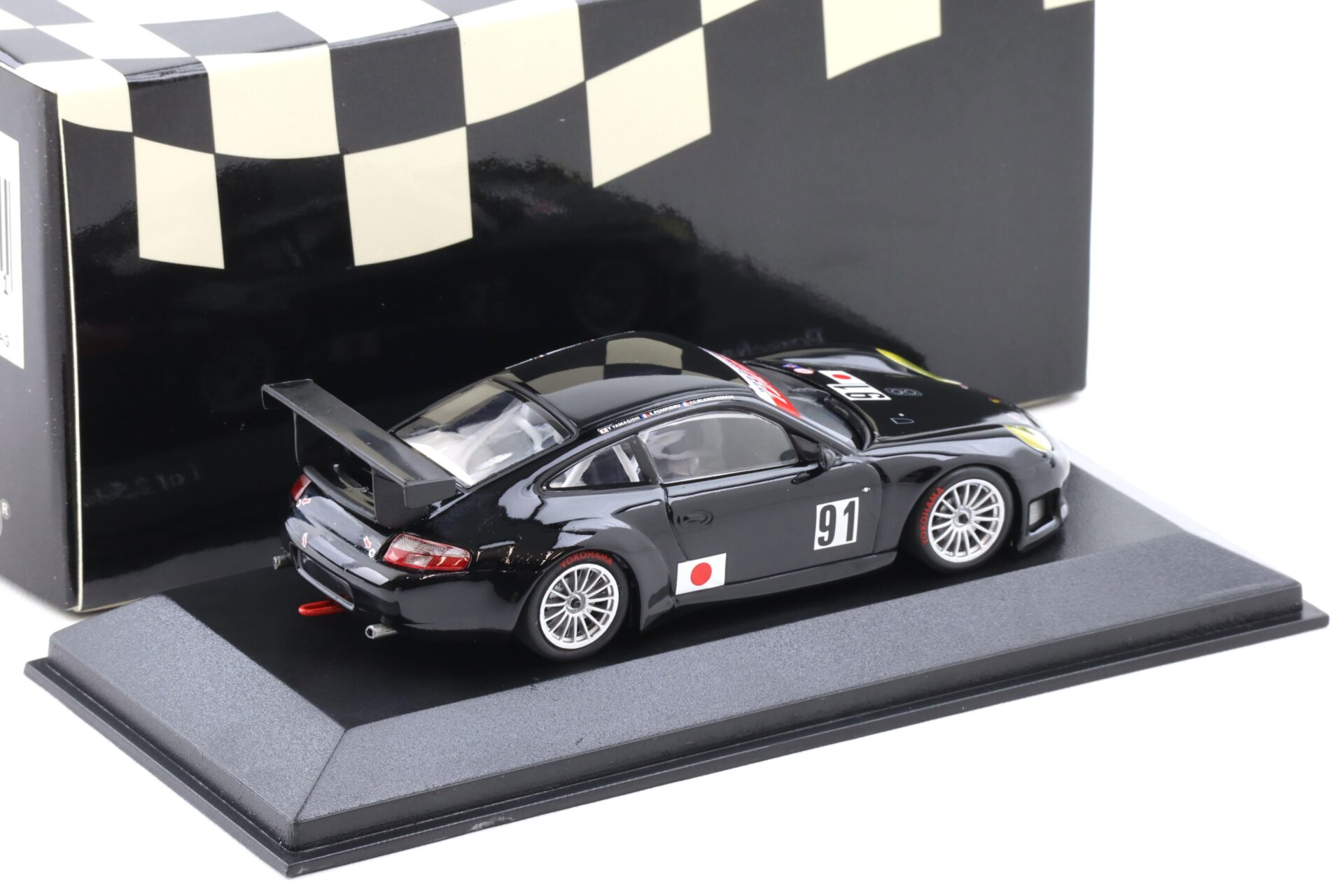 1:43 Minichamps Porsche 911 996 GT3 RS Essais du Mans 2005 #91 Yamagishi
