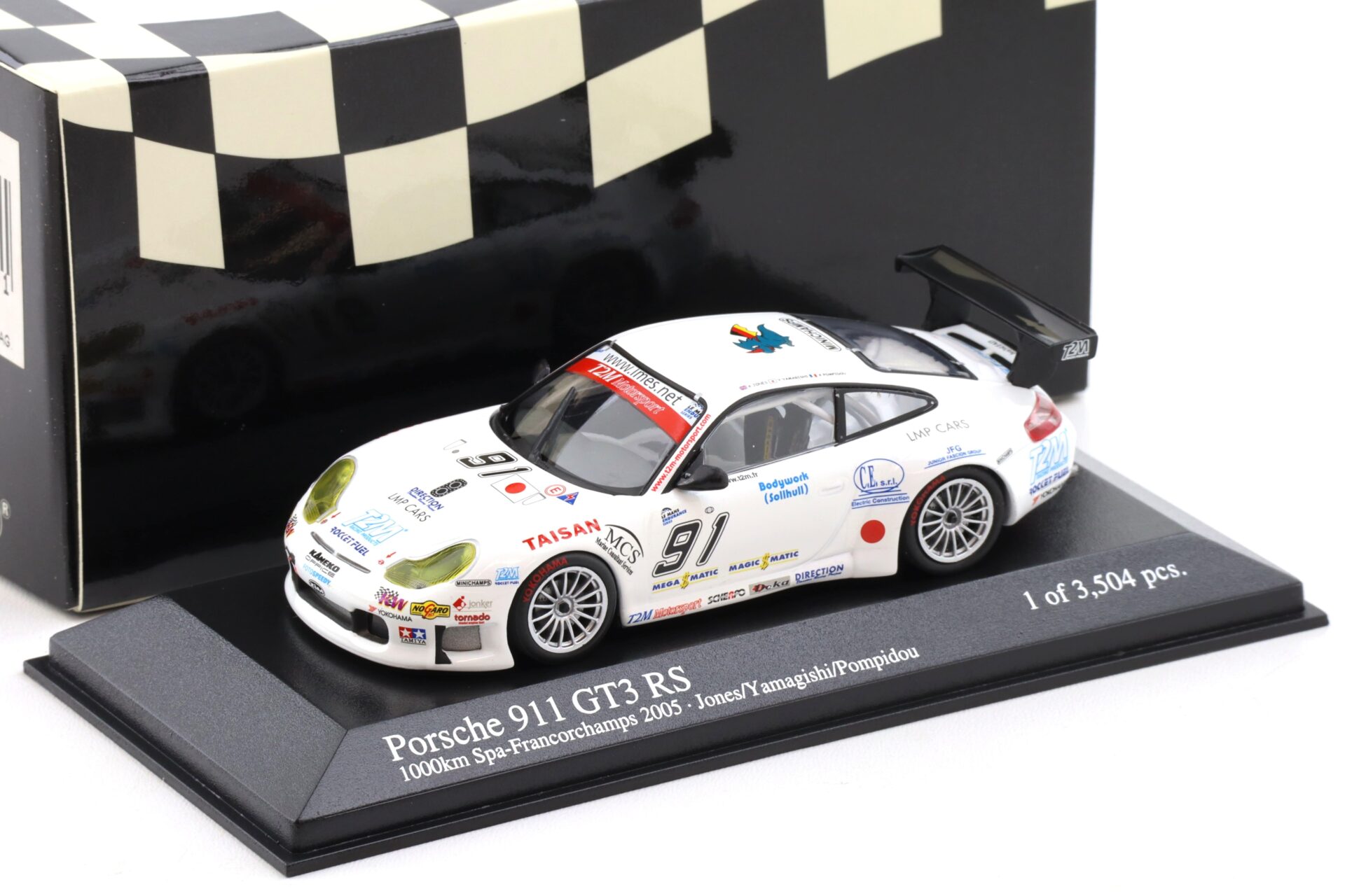 ID 114332 orig.jpg 1:43 Minichamps Porsche 911 996 GT3 RS 1000km SPA 2005 #91 Jones/ Yamagishi