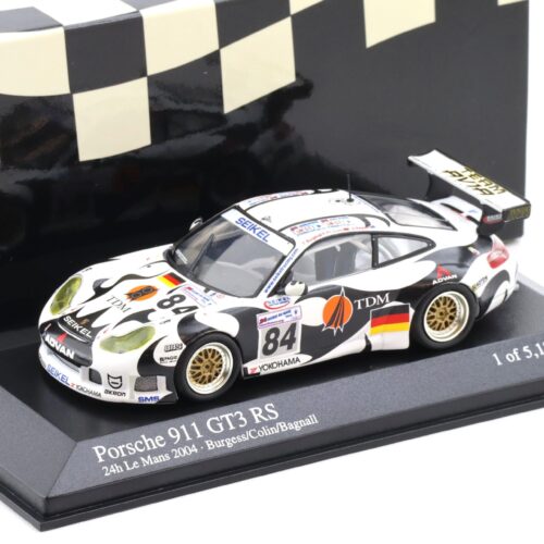 1:43 Minichamps Porsche 911 996 GT3 RS 24h Le Mans 2004 #84 Burgess/ Colin