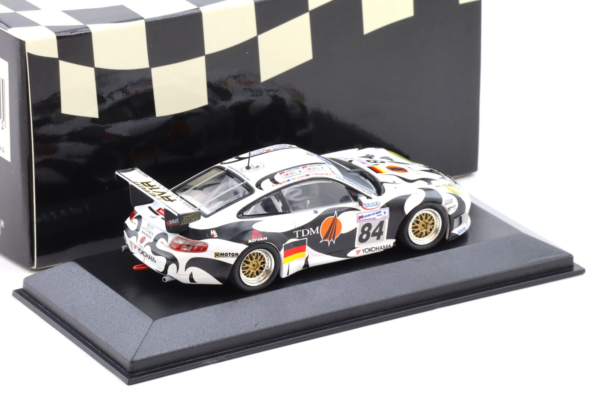 1:43 Minichamps Porsche 911 996 GT3 RS 24h Le Mans 2004 #84 Burgess/ Colin