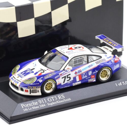 1:43 Minichamps Porsche 911 996 GT3 RS 24h Le Mans 2004 Perspective Racing #75 Khan