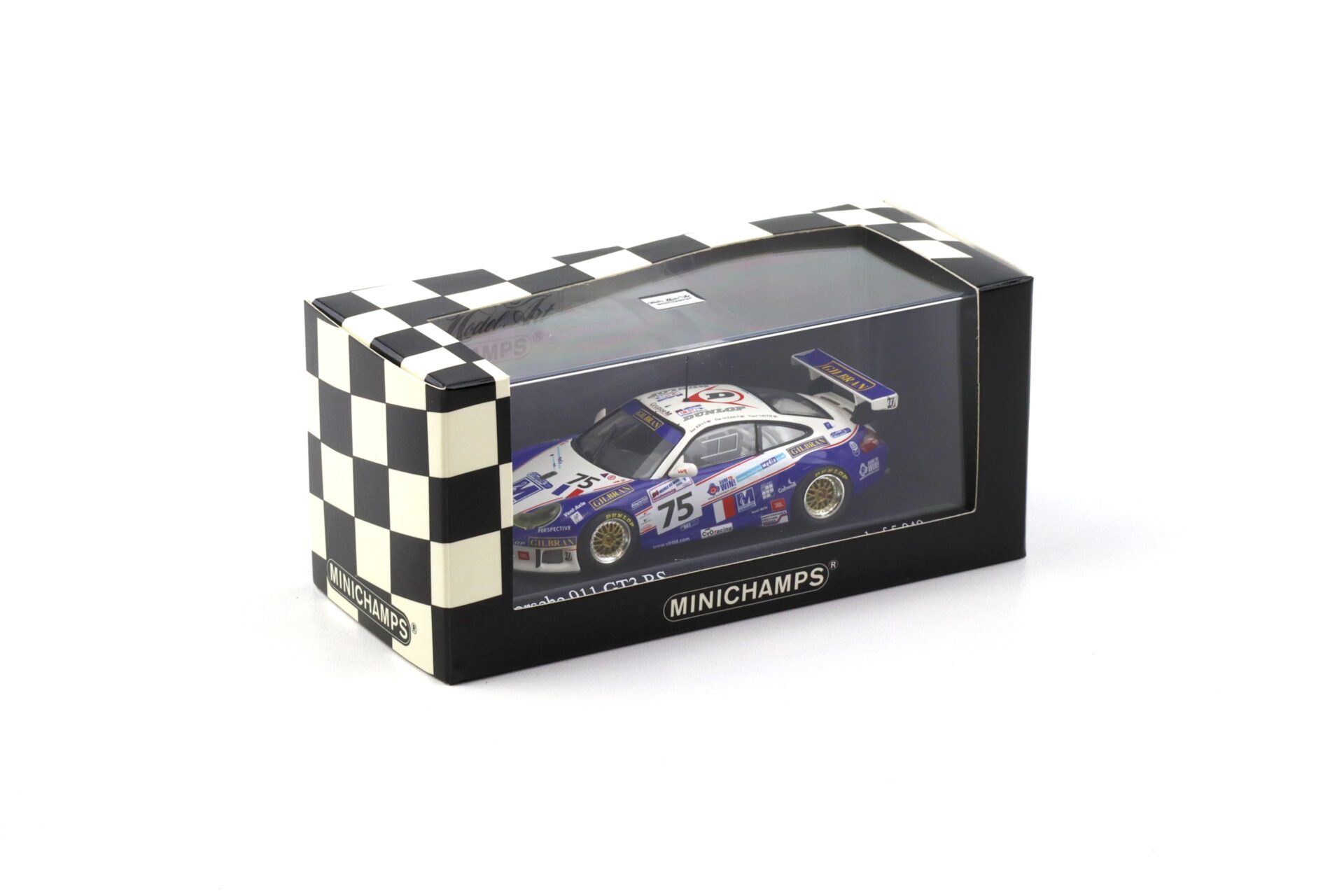 1:43 Minichamps Porsche 911 996 GT3 RS 24h Le Mans 2004 Perspective Racing #75 Khan