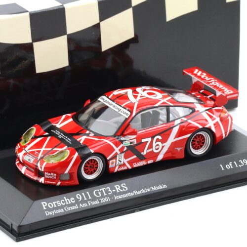 1:43 Minichamps Porsche 911 996 GT3 RS Daytona GrandAm Final 2001 Jeannette #76