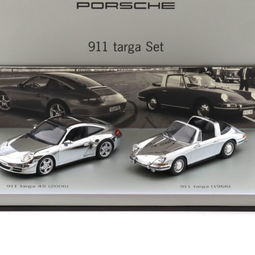 1:43 Minichamps Porsche 911 Targa SET 2 pcs. CHROM Limited 1500 pcs. WAP DEALER