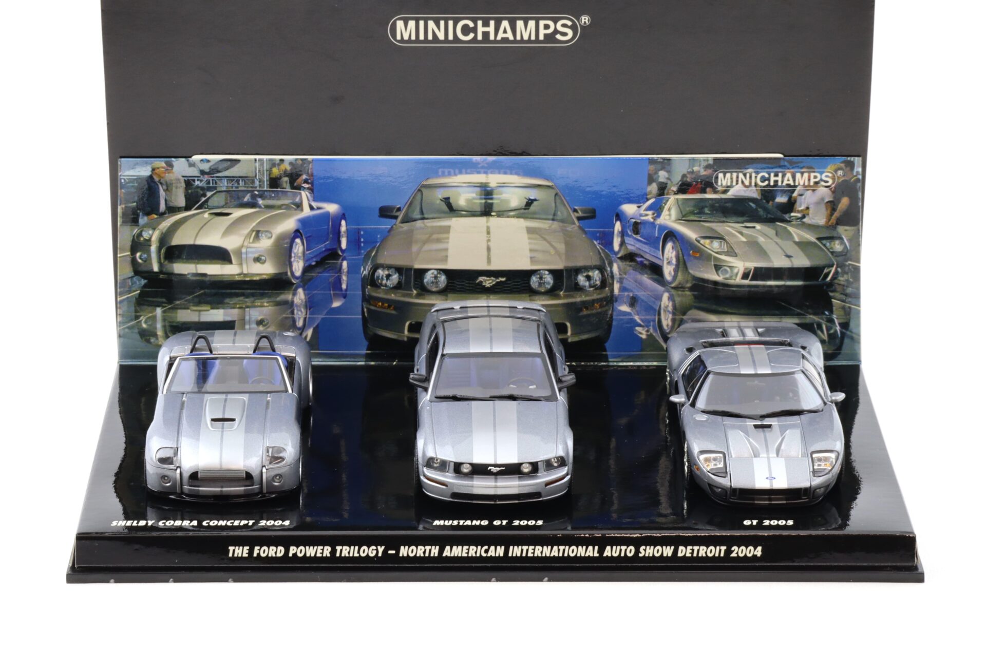 1:43 Minichamps Ford Concept SET 3 pcs. Cobra/ Mustang/ GT Limited Edition