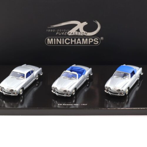 1:43 Minichamps Set 20 Years VW Karmann Ghia silver 3-Car Set Limited 320 pcs.