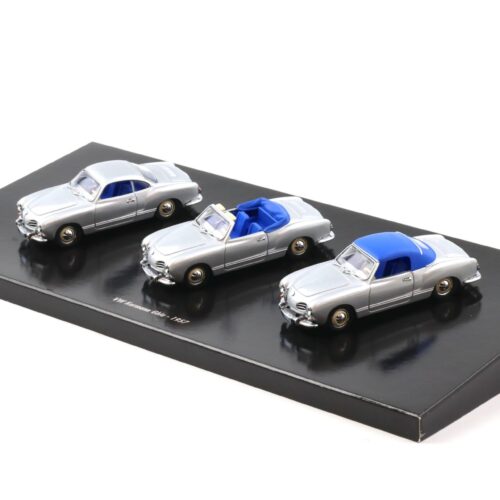 1:43 Minichamps Set 20 Years VW Karmann Ghia silver 3-Car Set Limited 320 pcs.