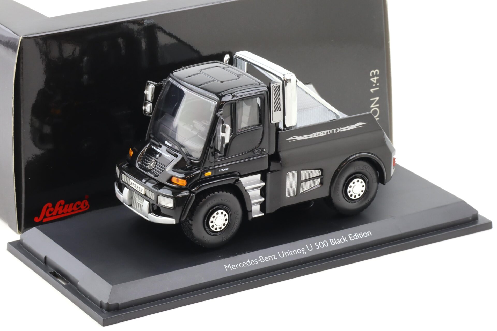 1:43 Schuco Mercedes Unimog U500 Black Edition Brabus black
