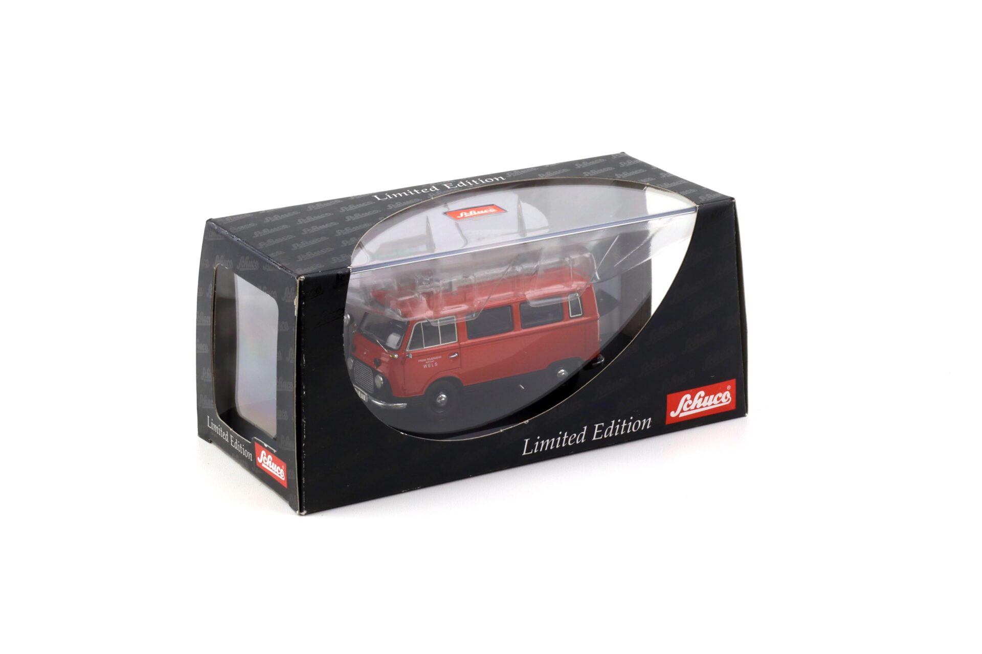 1:43 Schuco Ford Taunus Transit FK1000 VAN Feuerwehr Wels red