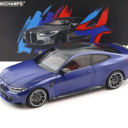 1:18 Minichamps BMW M4 (G82) Coupe 2020 Frozen Portimao blue metallic